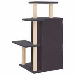 vidaXL Cat Tree with Sisal Scratching Posts Cat Tower Pet Cat Climbing Tree - dark grey - Additional view 5