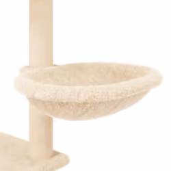 vidaXL Cat Tree with Sisal Scratching Posts Cat Tower Pet Cat Climbing Tree - cream - Additional view 7