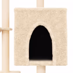 vidaXL Cat Tree with Sisal Scratching Posts Cat Tower Pet Cat Climbing Tree - cream - Additional view 6