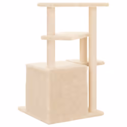 vidaXL Cat Tree with Sisal Scratching Posts Cat Tower Pet Cat Climbing Tree - cream - Additional view 5