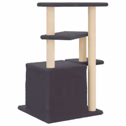 vidaXL Cat Tree with Sisal Scratching Posts Cat Tower Pet Cat Climbing Tree - dark grey - Additional view 5