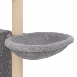 vidaXL Cat Tree with Sisal Scratching Posts Cat Tower Climbing Tree Light Grey - light grey - Additional view 6