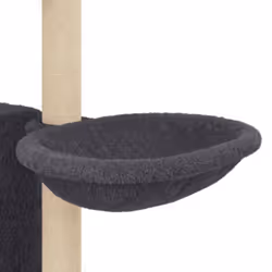 vidaXL Cat Tree with Sisal Scratching Posts Cat Tower Climbing Tree Light Grey - dark grey - Additional view 6