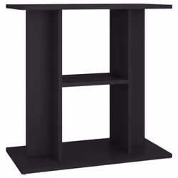 vidaXL Aquarium Stand Fish Tank Stand Cabinet Aquarium Base Engineered Wood - black, 60 x 30 x 60 cm