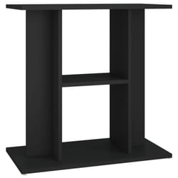 vidaXL Aquarium Stand Fish Tank Stand Cabinet Aquarium Base Engineered Wood - black, 60 x 30 x 60 cm