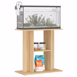 vidaXL Aquarium Stand Fish Tank Stand Cabinet Aquarium Base Engineered Wood - sonoma oak, 60 x 30 x 60 cm