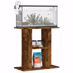 vidaXL Aquarium Stand Fish Tank Stand Cabinet Aquarium Base Engineered Wood - smoked oak, 60 x 30 x 60 cm - Additional view 2