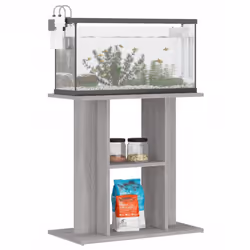 vidaXL Aquarium Stand Fish Tank Stand Cabinet Aquarium Base Engineered Wood - grey sonoma, 60 x 30 x 60 cm - Additional view 2