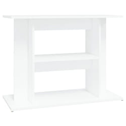 vidaXL Aquarium Stand Fish Tank Stand Cabinet Aquarium Base Engineered Wood - white, 80 x 35 x 60 cm