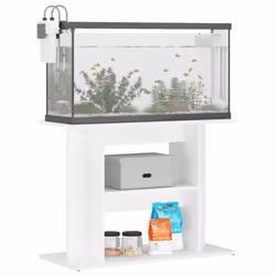 vidaXL Aquarium Stand Fish Tank Stand Cabinet Aquarium Base Engineered Wood - white, 80 x 35 x 60 cm - Additional view 9