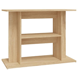 vidaXL Aquarium Stand Fish Tank Stand Cabinet Aquarium Base Engineered Wood - sonoma oak, 80 x 35 x 60 cm