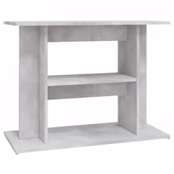 vidaXL Aquarium Stand Fish Tank Stand Cabinet Aquarium Base Engineered Wood - concrete grey, 80 x 35 x 60 cm