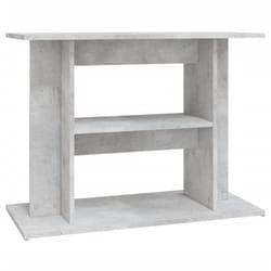 vidaXL Aquarium Stand Fish Tank Stand Cabinet Aquarium Base Engineered Wood - concrete grey, 80 x 35 x 60 cm
