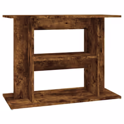 vidaXL Aquarium Stand Fish Tank Stand Cabinet Aquarium Base Engineered Wood - smoked oak, 80 x 35 x 60 cm