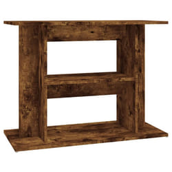 vidaXL Aquarium Stand Fish Tank Stand Cabinet Aquarium Base Engineered Wood - smoked oak, 80 x 35 x 60 cm