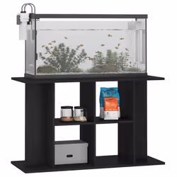 vidaXL Aquarium Stand Fish Tank Stand Cabinet Aquarium Base Engineered Wood - black, 100 x 40 x 60 cm