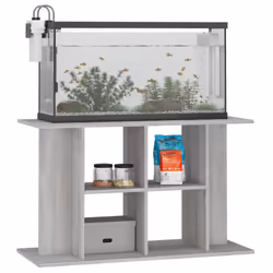 vidaXL Aquarium Stand Fish Tank Stand Cabinet Aquarium Base Engineered Wood - grey sonoma, 100 x 40 x 60 cm - Additional view 2