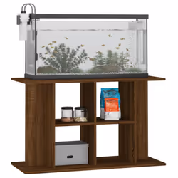 vidaXL Aquarium Stand Fish Tank Stand Cabinet Aquarium Base Engineered Wood - brown oak, 100 x 40 x 60 cm - Additional view 2