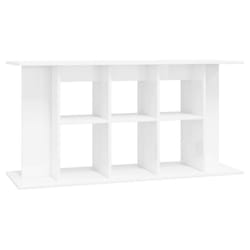 vidaXL Aquarium Stand Fish Tank Stand Cabinet Aquarium Base Engineered Wood - high gloss white, 120 x 40 x 60 cm
