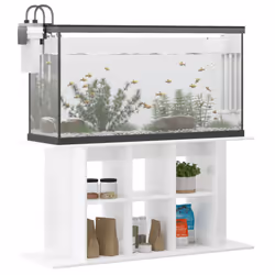 vidaXL Aquarium Stand Fish Tank Stand Cabinet Aquarium Base Engineered Wood - high gloss white, 120 x 40 x 60 cm - Additional view 9