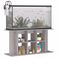 vidaXL Aquarium Stand Fish Tank Stand Cabinet Aquarium Base Engineered Wood - grey sonoma, 120 x 40 x 60 cm - Additional view 2