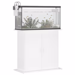 vidaXL Aquarium Stand Fish Tank Stand Cabinet Aquarium Base Engineered Wood - white, 81 x 36 x 73 cm