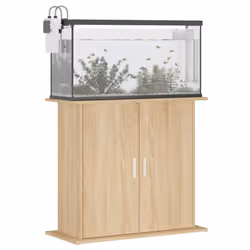 vidaXL Aquarium Stand Fish Tank Stand Cabinet Aquarium Base Engineered Wood - sonoma oak, 81 x 36 x 73 cm - Additional view 2