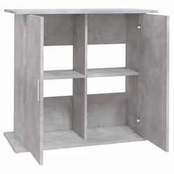 vidaXL Aquarium Stand Fish Tank Stand Cabinet Aquarium Base Engineered Wood - concrete grey, 81 x 36 x 73 cm - Additional view 5