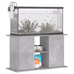 vidaXL Aquarium Stand Fish Tank Stand Cabinet Aquarium Base Engineered Wood - concrete grey, 101 x 41 x 58 cm - Additional view 2