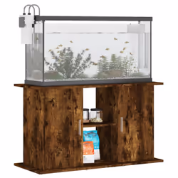 vidaXL Aquarium Stand Fish Tank Stand Cabinet Aquarium Base Engineered Wood - smoked oak, 101 x 41 x 58 cm - Additional view 2