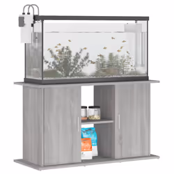 vidaXL Aquarium Stand Fish Tank Stand Cabinet Aquarium Base Engineered Wood - grey sonoma, 101 x 41 x 58 cm - Additional view 2
