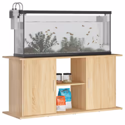 vidaXL Aquarium Stand Fish Tank Stand Cabinet Aquarium Base Engineered Wood - sonoma oak, 121 x 41 x 58 cm - Additional view 2