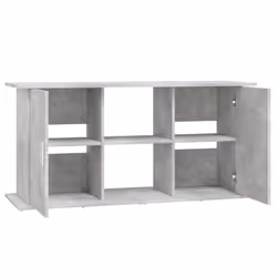 vidaXL Aquarium Stand Fish Tank Stand Cabinet Aquarium Base Engineered Wood - concrete grey, 121 x 41 x 58 cm - Additional view 5