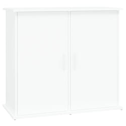 vidaXL Aquarium Stand Fish Tank Cabinet Aquarium Cabinet Black Engineered Wood - white, 81 x 36 x 73 cm