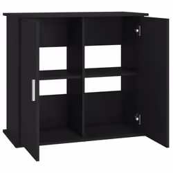 vidaXL Aquarium Stand Fish Tank Cabinet Aquarium Cabinet Black Engineered Wood - black, 81 x 36 x 73 cm - Additional view 5