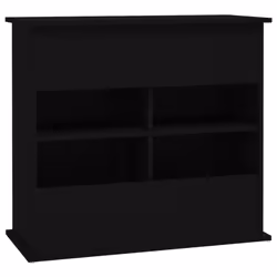 vidaXL Aquarium Stand Fish Tank Cabinet Aquarium Cabinet Black Engineered Wood - black, 81 x 36 x 73 cm - Additional view 7