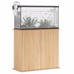 vidaXL Aquarium Stand Fish Tank Cabinet Aquarium Cabinet Black Engineered Wood - sonoma oak, 81 x 36 x 73 cm