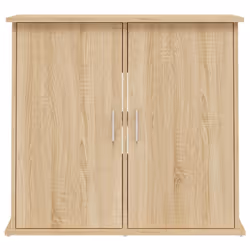 vidaXL Aquarium Stand Fish Tank Cabinet Aquarium Cabinet Black Engineered Wood - sonoma oak, 81 x 36 x 73 cm - Additional view 4