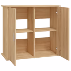 vidaXL Aquarium Stand Fish Tank Cabinet Aquarium Cabinet Black Engineered Wood - sonoma oak, 81 x 36 x 73 cm - Additional view 5