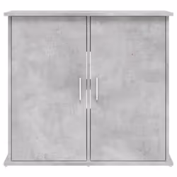 vidaXL Aquarium Stand Fish Tank Cabinet Aquarium Cabinet Black Engineered Wood - concrete grey, 81 x 36 x 73 cm - Additional view 4