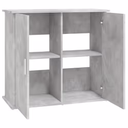vidaXL Aquarium Stand Fish Tank Cabinet Aquarium Cabinet Black Engineered Wood - concrete grey, 81 x 36 x 73 cm - Additional view 5