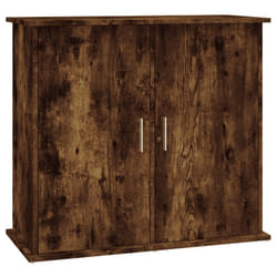 vidaXL Aquarium Stand Fish Tank Cabinet Aquarium Cabinet Black Engineered Wood - smoked oak, 81 x 36 x 73 cm
