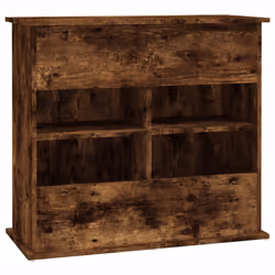 vidaXL Aquarium Stand Fish Tank Cabinet Aquarium Cabinet Black Engineered Wood - smoked oak, 81 x 36 x 73 cm - Additional view 7