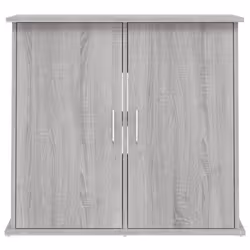vidaXL Aquarium Stand Fish Tank Cabinet Aquarium Cabinet Black Engineered Wood - grey sonoma, 81 x 36 x 73 cm - Additional view 4