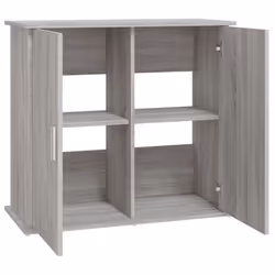 vidaXL Aquarium Stand Fish Tank Cabinet Aquarium Cabinet Black Engineered Wood - grey sonoma, 81 x 36 x 73 cm - Additional view 5