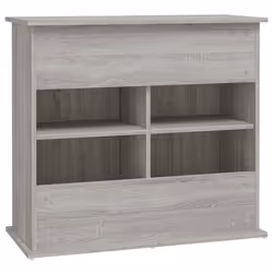 vidaXL Aquarium Stand Fish Tank Cabinet Aquarium Cabinet Black Engineered Wood - grey sonoma, 81 x 36 x 73 cm - Additional view 7