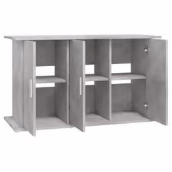 vidaXL Aquarium Stand Fish Tank Cabinet Aquarium Cabinet Black Engineered Wood - concrete grey, 101 x 41 x 58 cm - Additional view 5