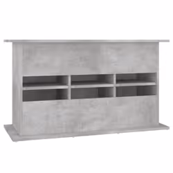 vidaXL Aquarium Stand Fish Tank Cabinet Aquarium Cabinet Black Engineered Wood - concrete grey, 101 x 41 x 58 cm - Additional view 7