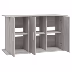 vidaXL Aquarium Stand Fish Tank Cabinet Aquarium Cabinet Black Engineered Wood - grey sonoma, 101 x 41 x 58 cm - Additional view 5