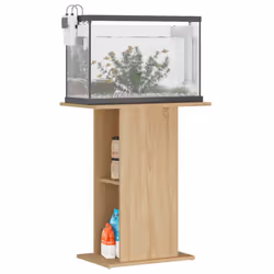 vidaXL Aquarium Stand Fish Tank Stand Cabinet Aquarium Base Engineered Wood - sonoma oak, 60.5 x 36 x 72.5 cm - Additional view 2